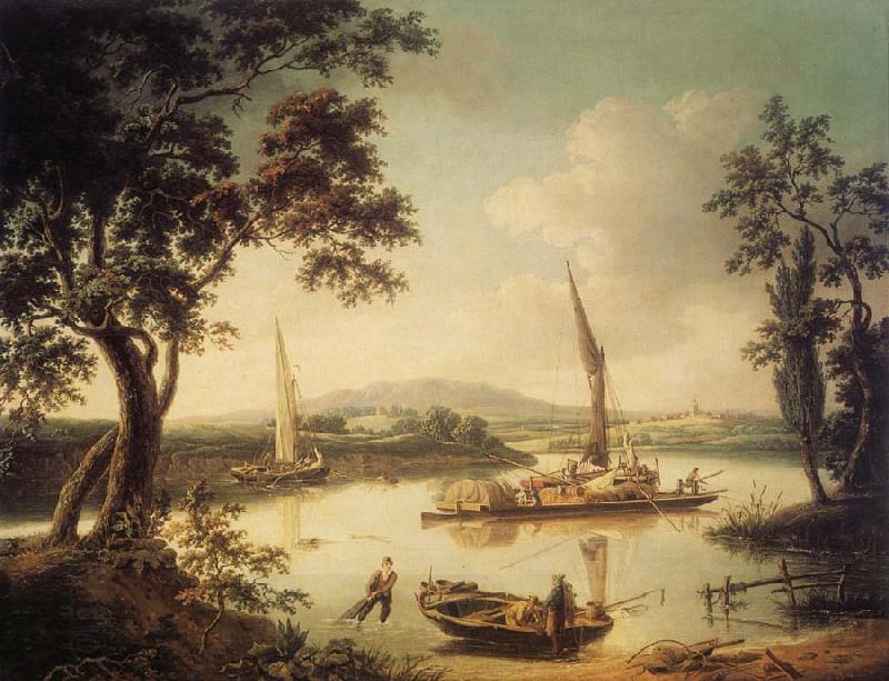 John Thomas Serres The Thames at Shillingford,near Oxford China oil painting art